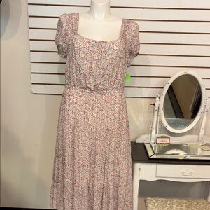 Indigo Rose Floral Print Women's Dress